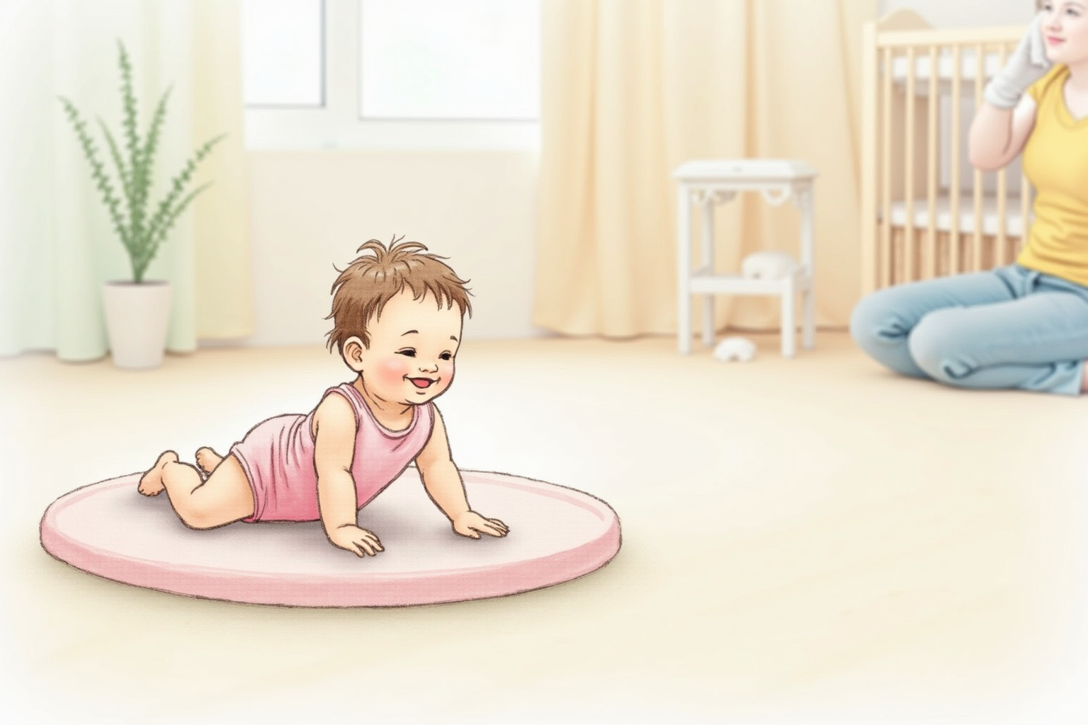 영아 운동 발달 마일스톤 — 뒤집기·기기·앉기·걷기 단계별 평균 시기와 적신호