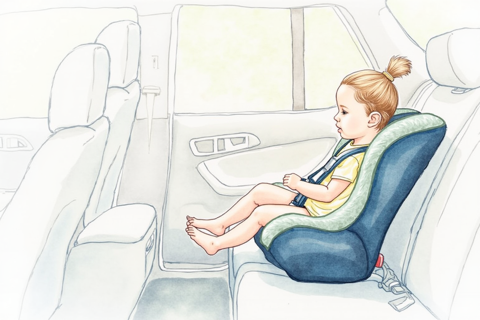Rear-facing car seat installation